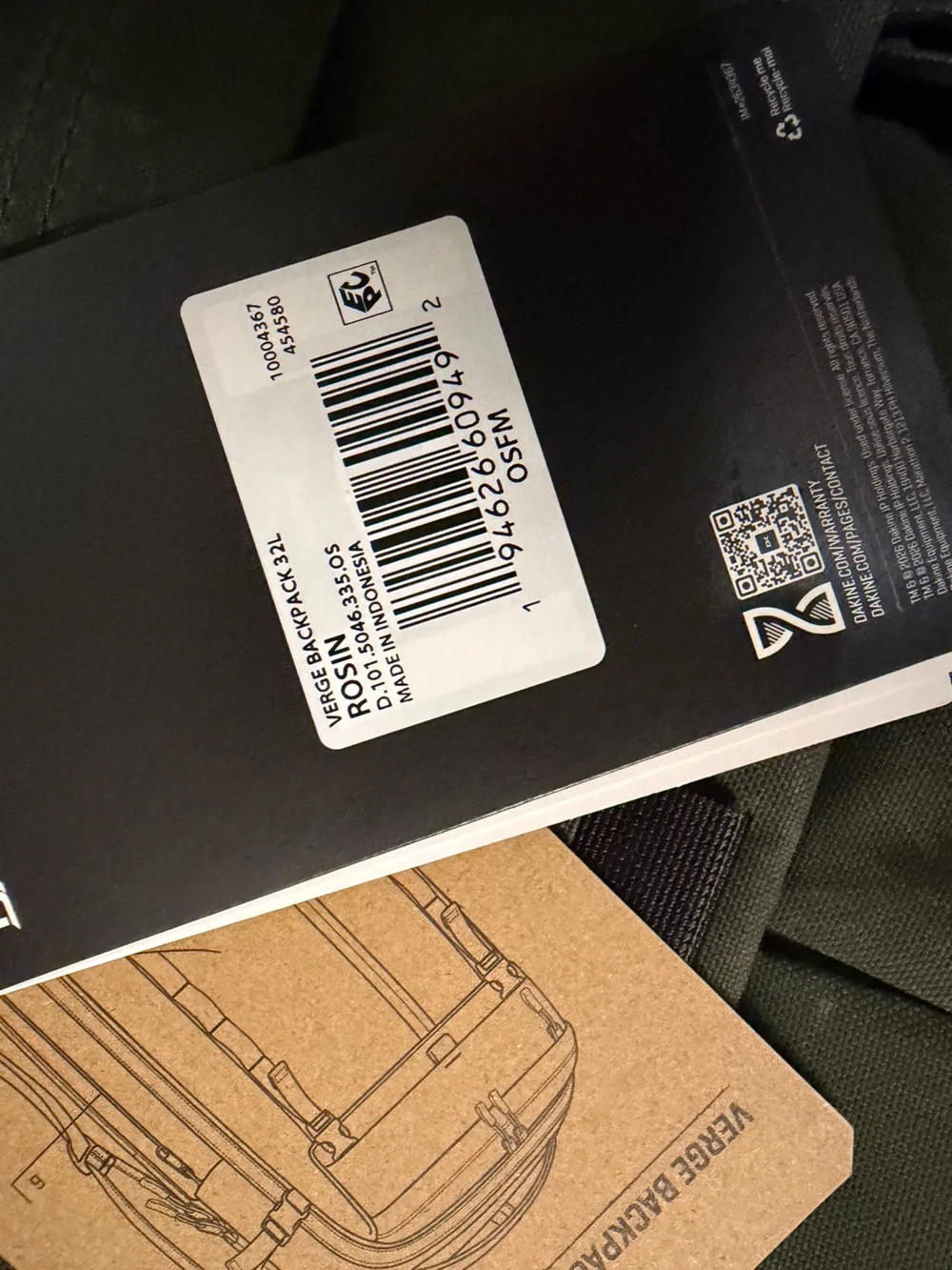🔥 DAKINE Verge 32L 🔥 Backpack Commuter Travel School College in Dark Green